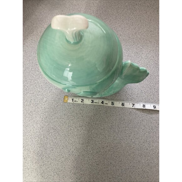 Port Phillip Shore Line Teal Whale Ceramic Cookie Jar Salt Water Marine Mammals - Picture 9 of 10